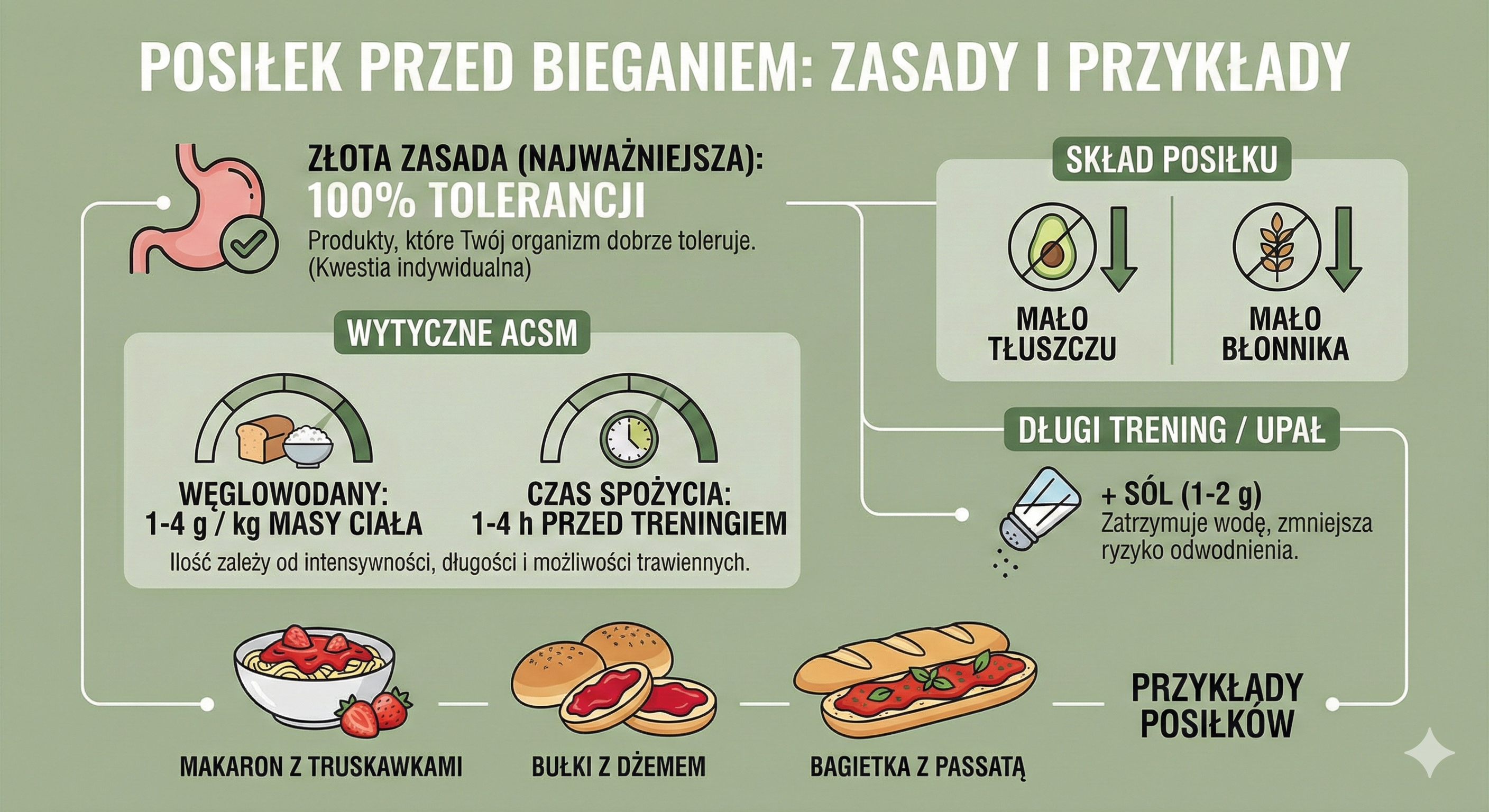 Posiłek przed bieganiem (przedtreningowy)